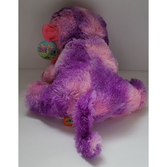 Adventure Planet Tye Dye Brights Purple Monkey Plush Ape Stuffed Animal 12" Toy - Picture 3 of 7